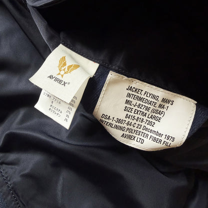 Avirex USA MA1 Bomber Jacket - L | Large, Orange