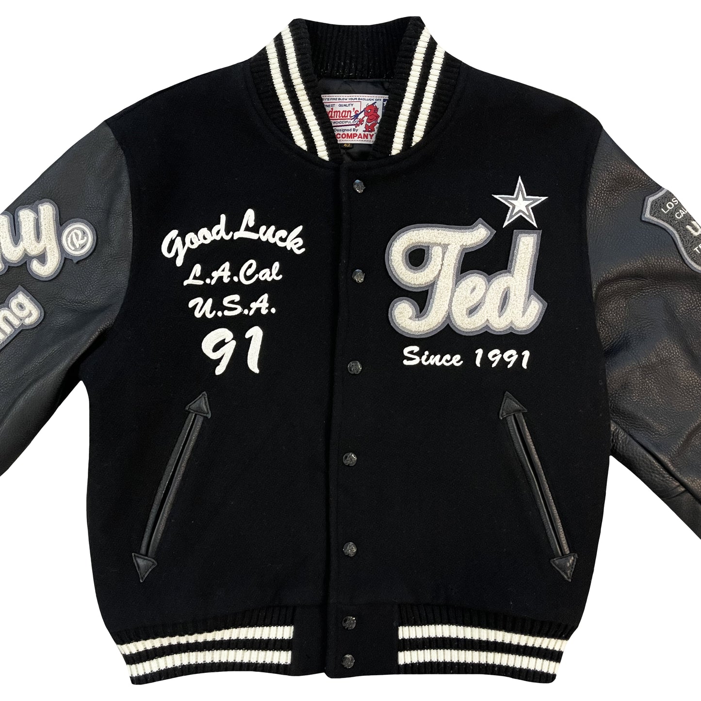 Tedman's 'Lucky Devil' Varsity Jacket - L