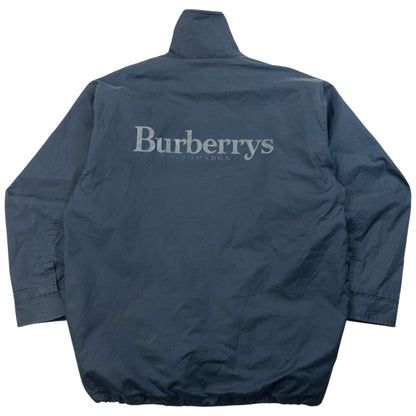 Vintage 90s Burberry Nova Check Lined Jacket Size M | Medium, Navy