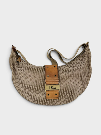 2003 Christian Dior Street Chic Large Croissant Hobo Bag | O/S, Brown
