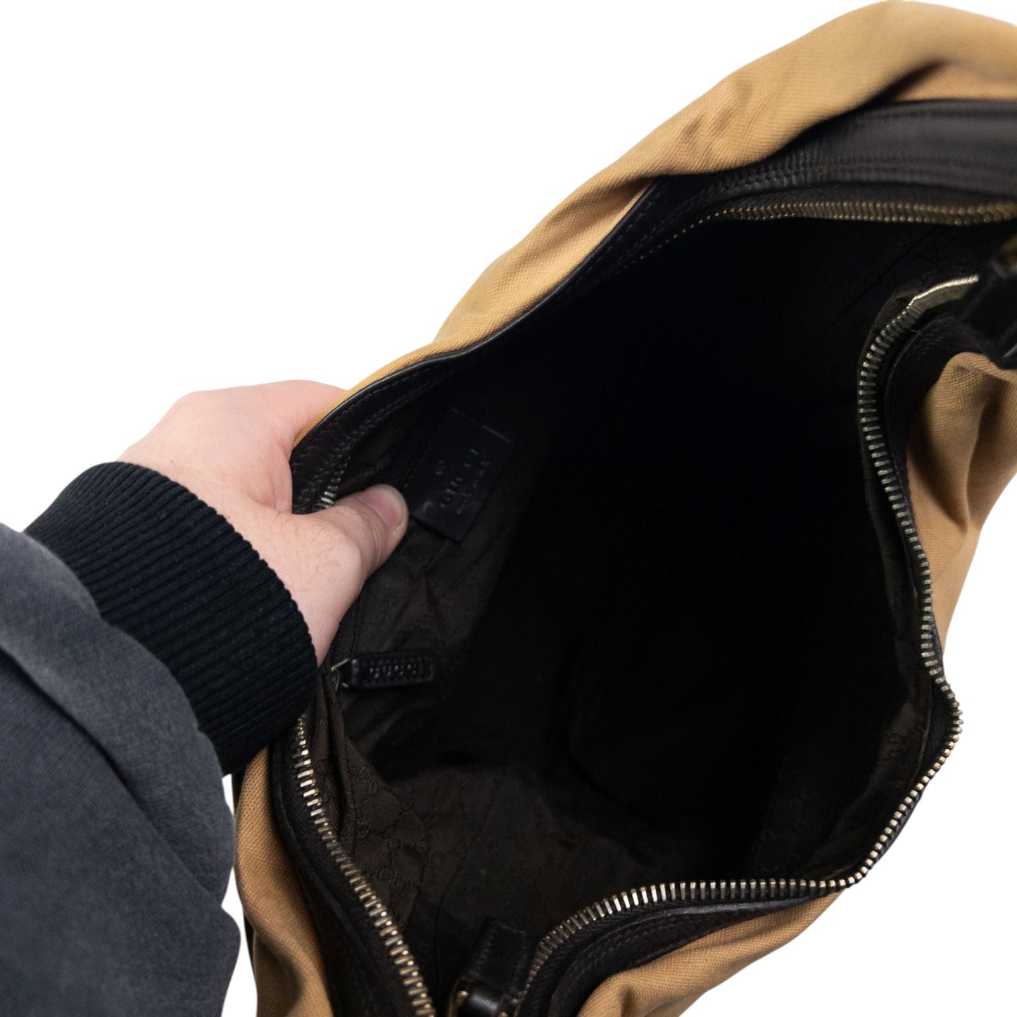 Vintage Gucci Stripe Hobo Shoulder Bag