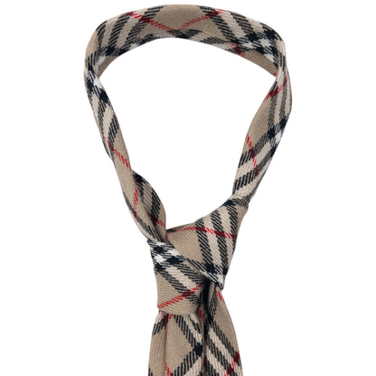 Vintage Burberry Nova Check Wool Tie