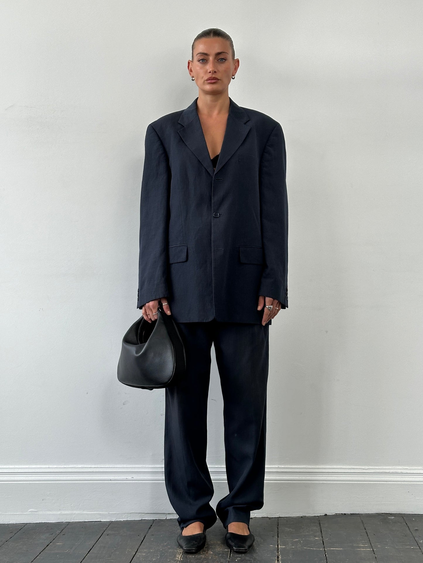 Vintage Linen Lyocel Single Breasted Suit - 40R/W32