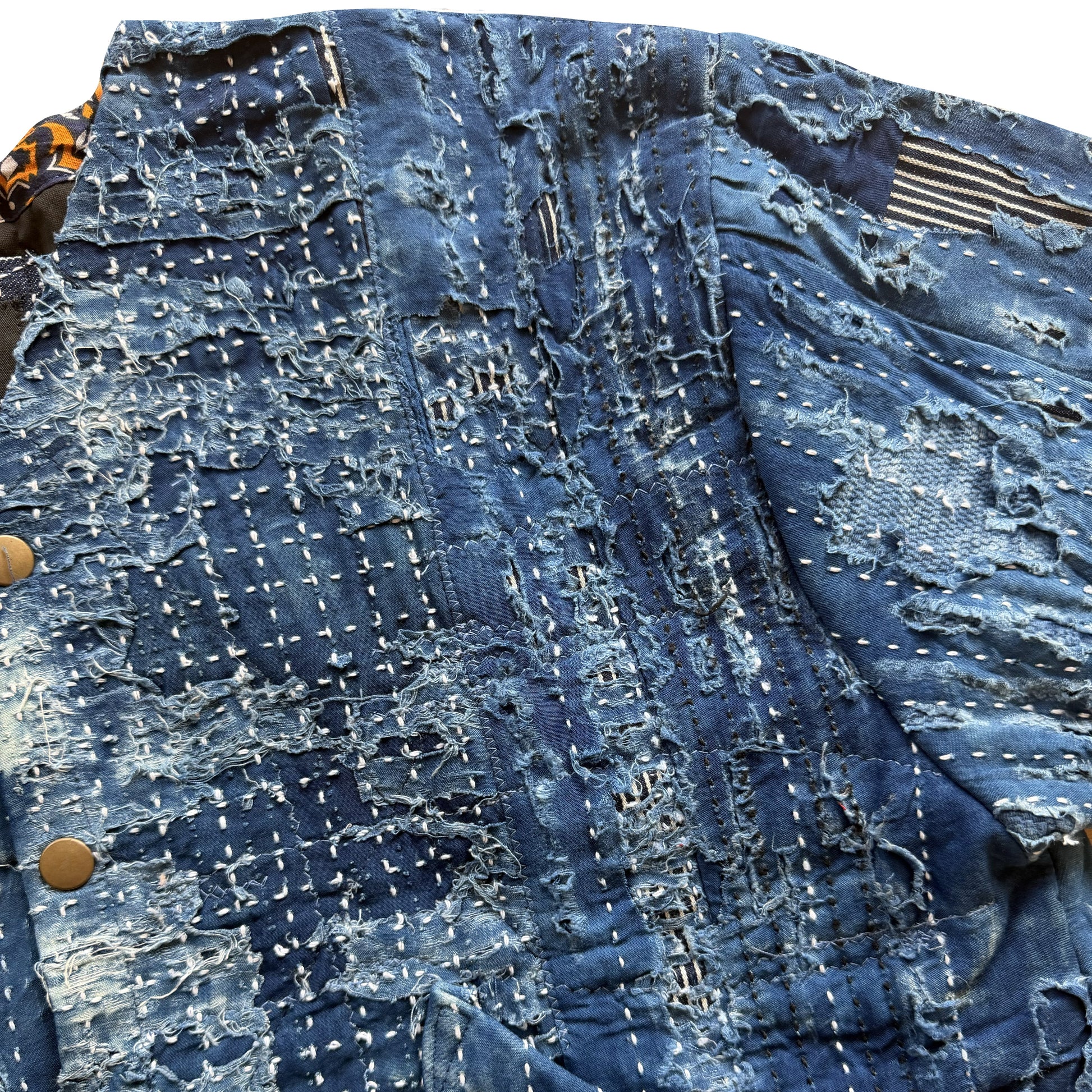 Japanese Boro Denim Work Chore Jacket - M | Medium, TBD