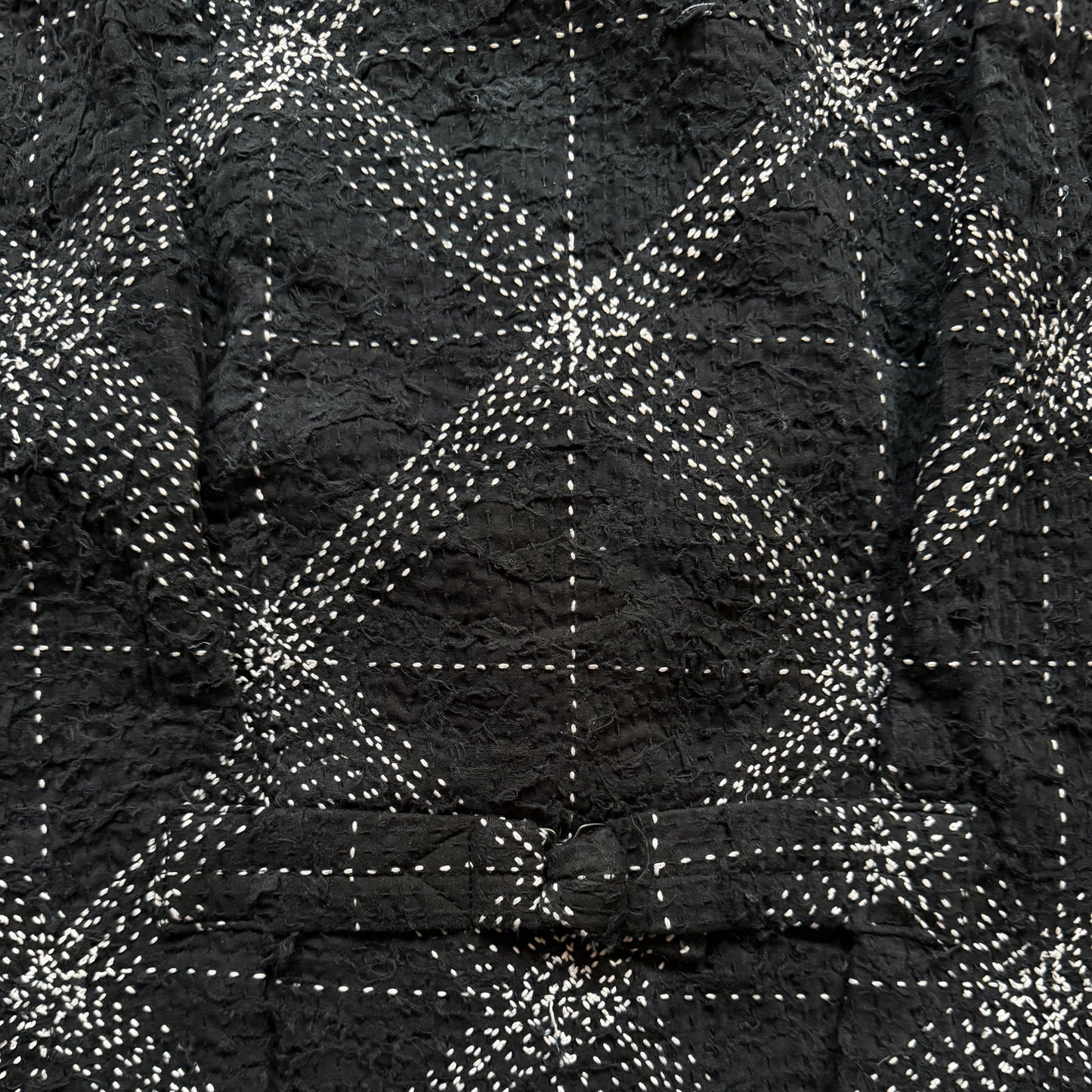 Boro Sashiko Distressed Denim Trucker Jacket - XL