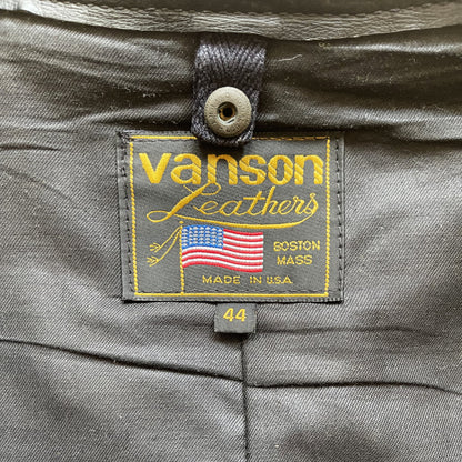 Vanson Leathers Motorcycle Racer Jacket - L