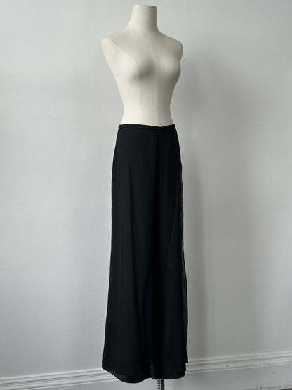 Vintage 1990s Pure Silk Wide Leg Trousers - W30-32