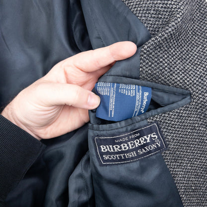 Vintage Burberry Longline Wool Jacket Size M