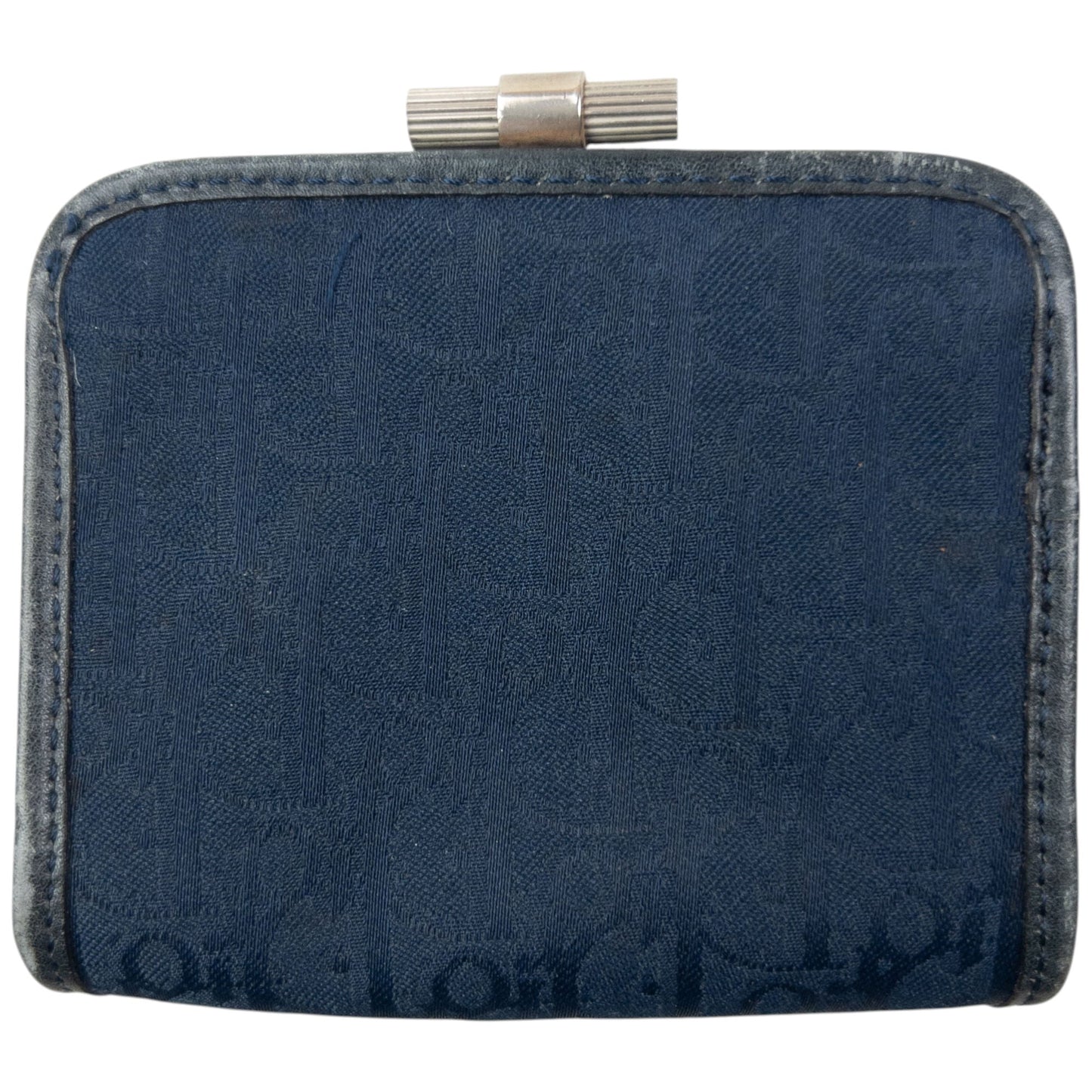 Vintage 80s Dior Monogram Coin Purse | O/S, Blue