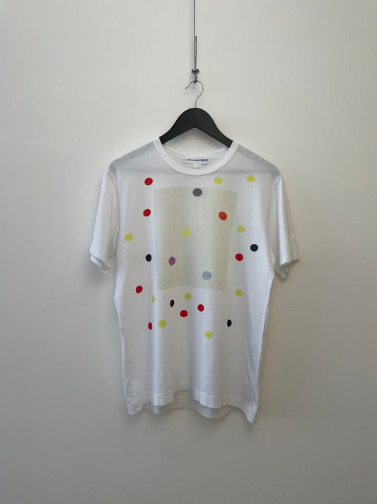 Comme Des Garçons SHIRT X Mary Heilmann Polka Dot Shirt | Medium, White with Multicolor Dots