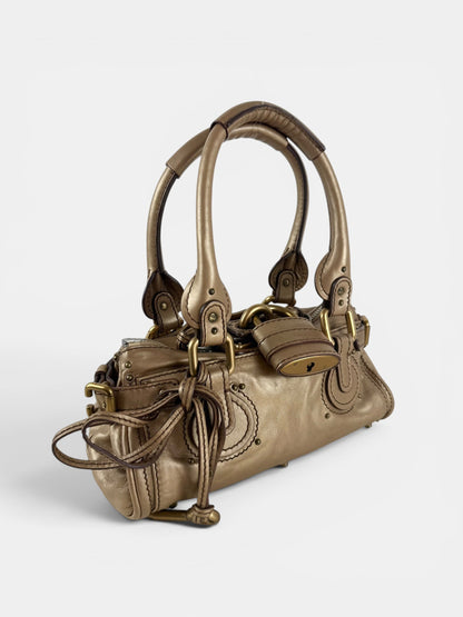 2007 Chloe Paddington Gold Leather GHW Mini Handbag | O/S, Multicoloured