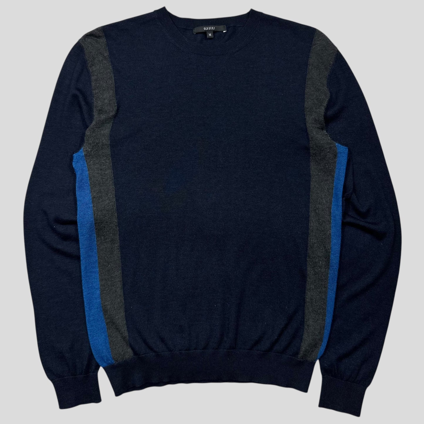 Gucci Superfine Silk & Cashmere Lightweight Panelled Knit - M | Default Title, Multicoloured