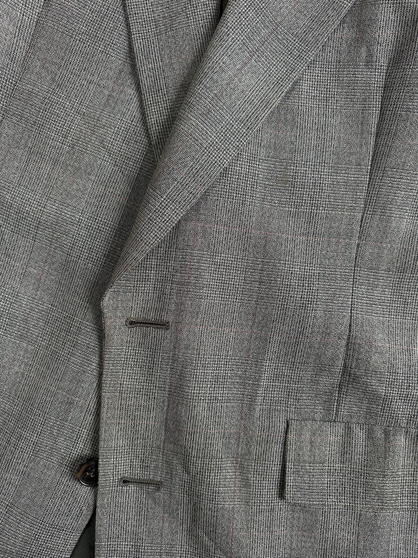 Christian Dior Monsieur 1990s Wool Check Single Breasted Blazer - 42R/XL