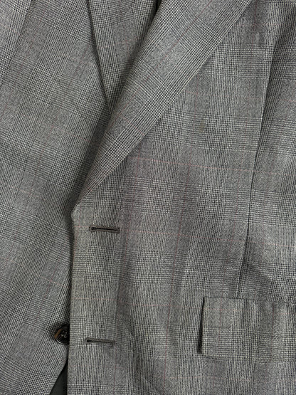 Christian Dior Monsieur 1990s Wool Check Single Breasted Blazer - 42R/XL