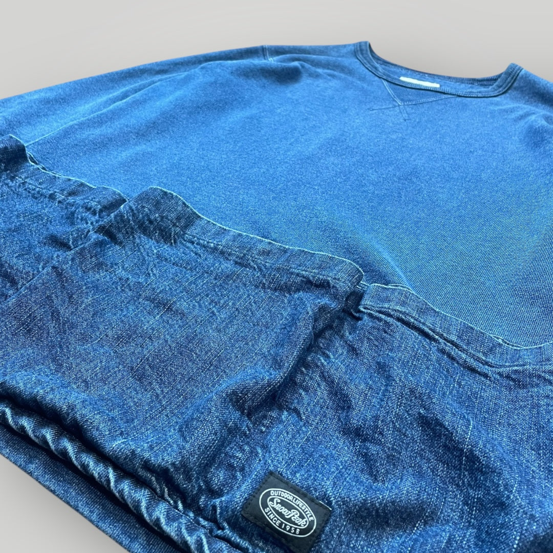 Snow Peak Utility Denim Crewneck M