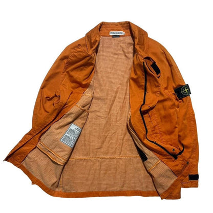 Stone Island 1997 Raso Gommato Mesh Jacket | Medium, Orange
