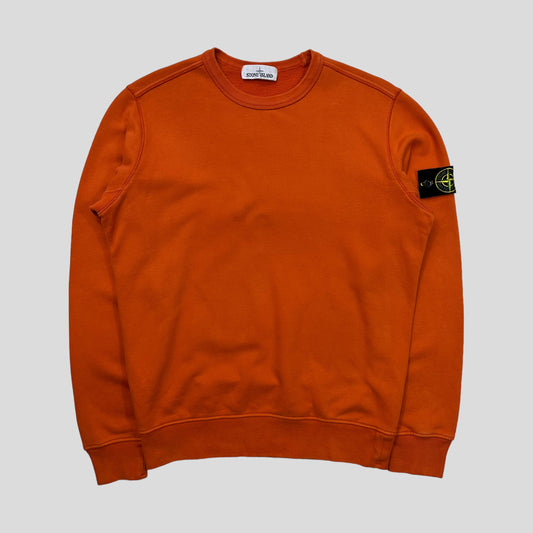 Stone Island Orange Crewneck - M