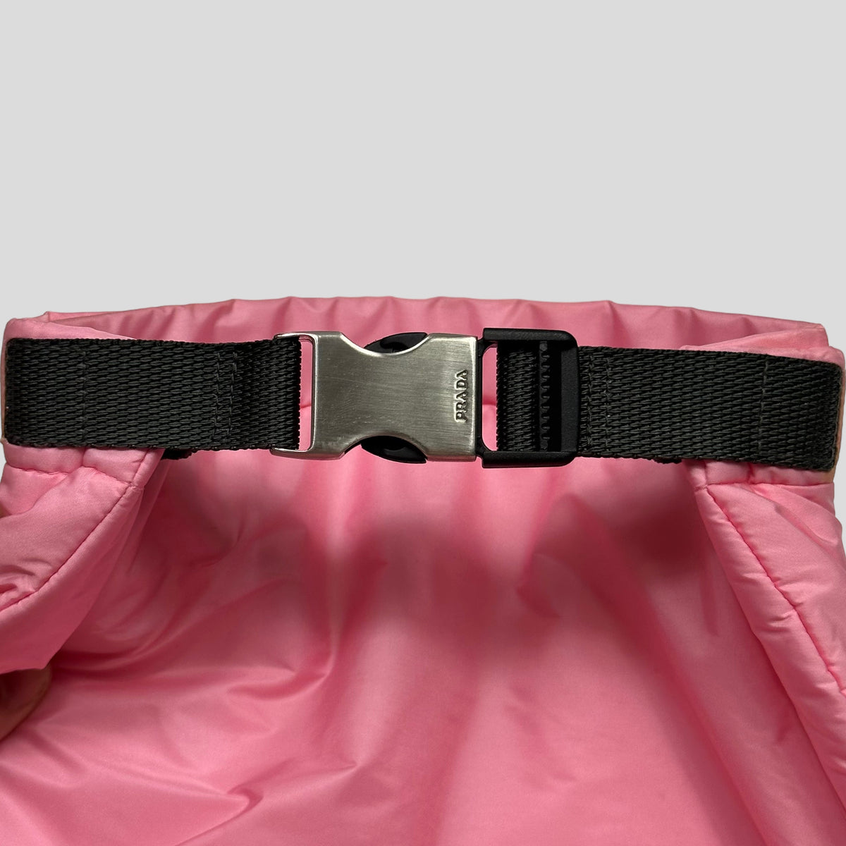 Prada Sport SS99 Baby Pink 3m Nylon Bucket Backpack + Cards & Dustbag | O/S