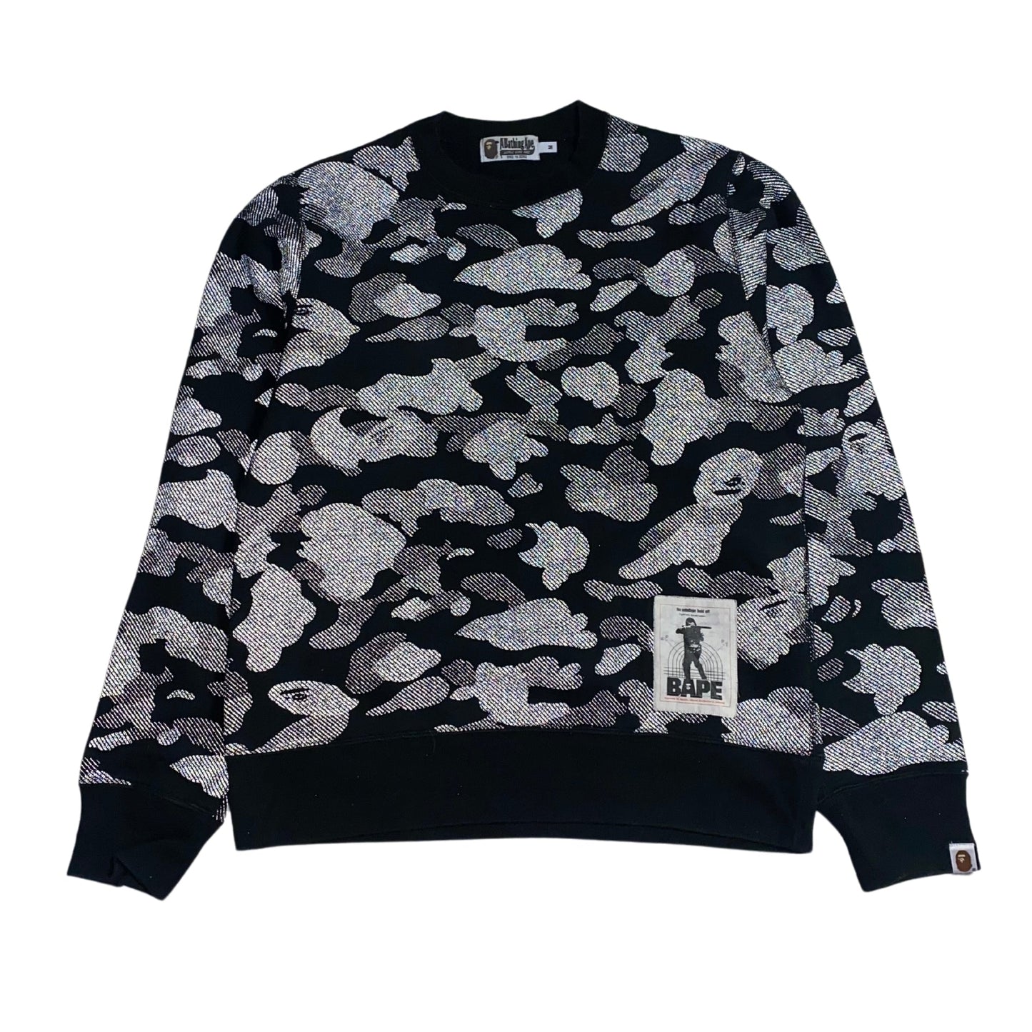 A BATHING APE 3M CAMO SWEATER (M)