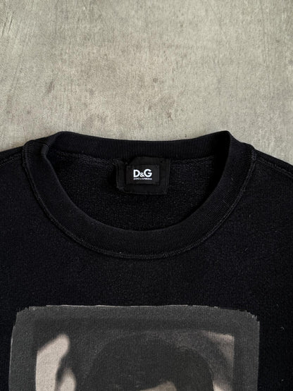 Dolce & Gabanna Alain Delon Graphic Print Crewneck Sweater