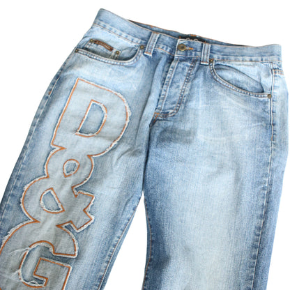 D&G SPELLOUT DENIM