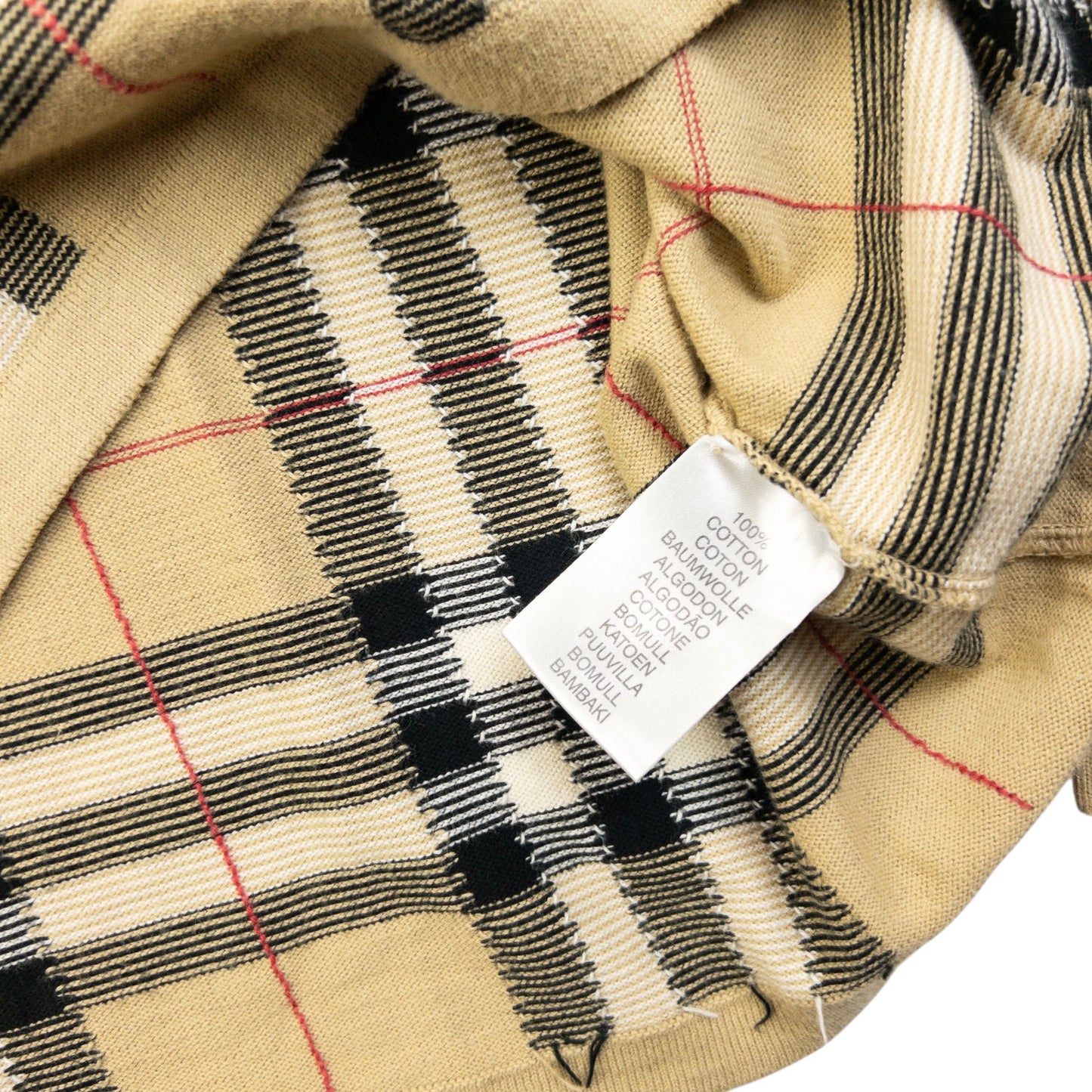Vintage 2000s Burberry Nova Check Jumper Size M | Medium, Beige