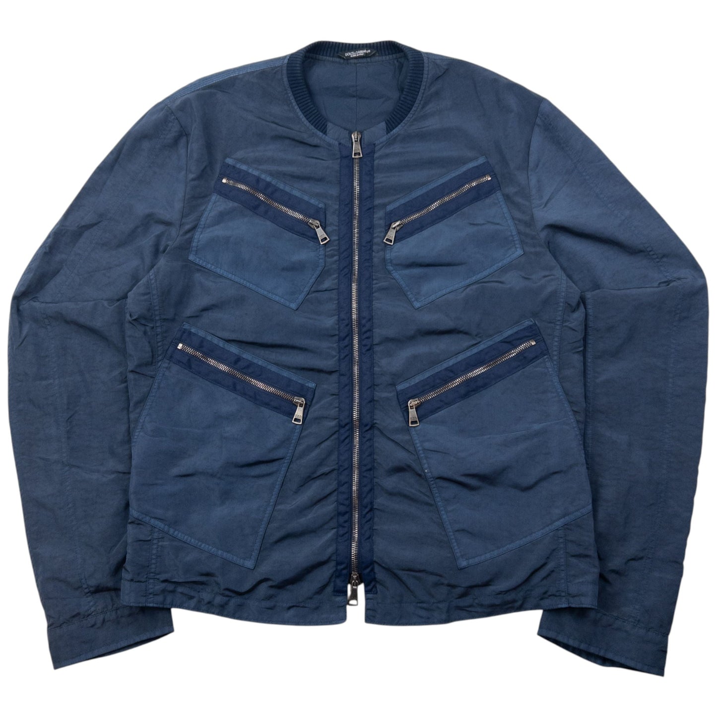 Vintage Dolce & Gabbana Multi Zip Pocket Bomber Jacket Size M