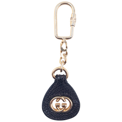 Vintage 90s Gucci Leather Tag Carabiner Key Ring | O/S, Multicoloured