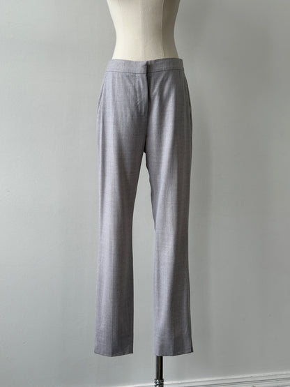 Max Mara 1990s Pure Wool Straight Leg Tailored Trousers - W28