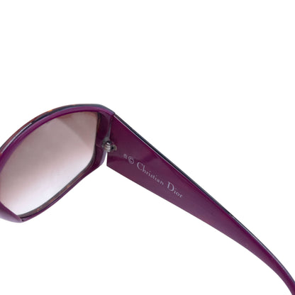 Vintage Dior Pattern Sunglasses | O/S, Tortoiseshell, Purple