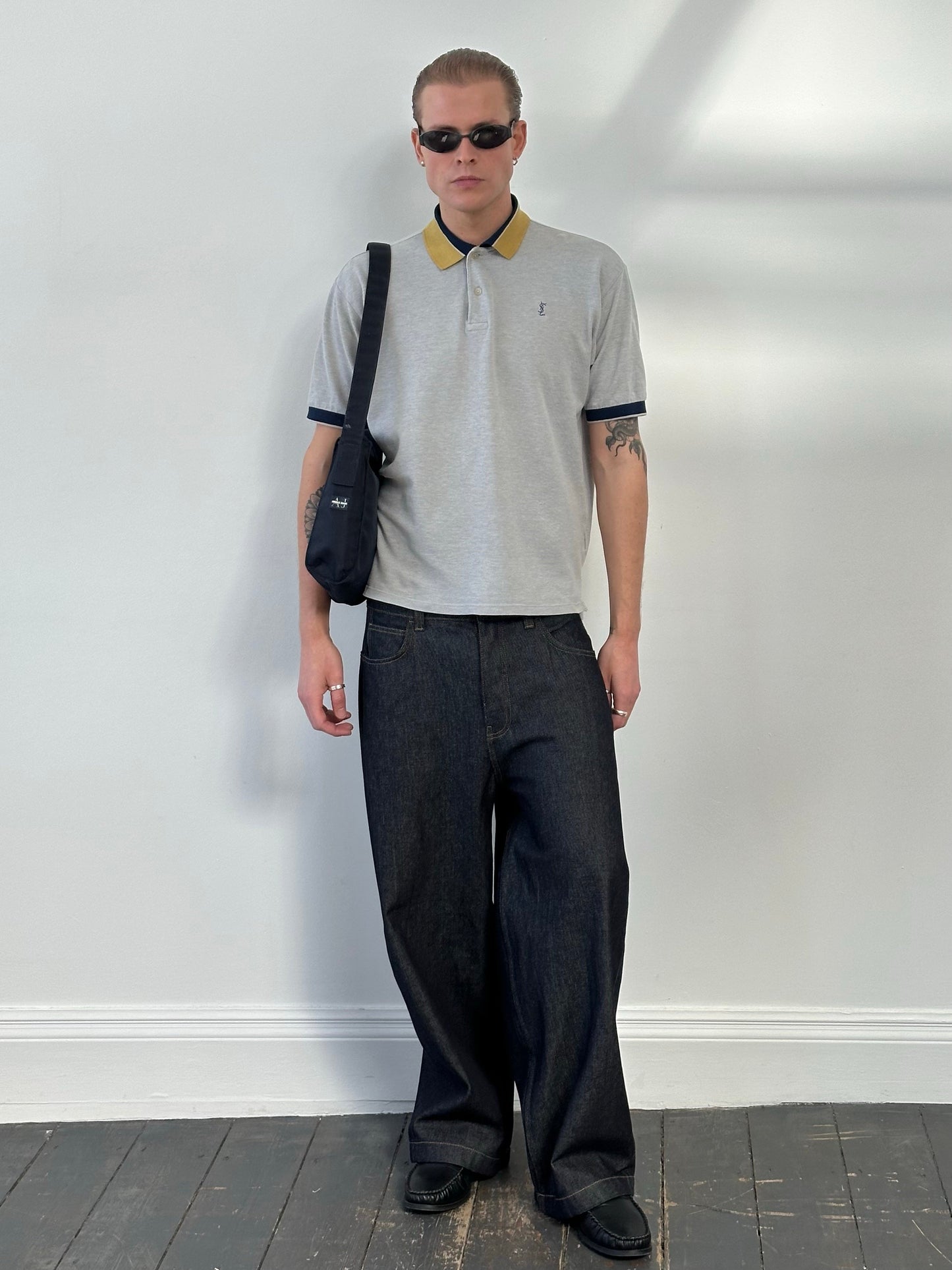 Yves Saint Laurent Pour Homme 1990s Short Sleeve Boxy Polo - M