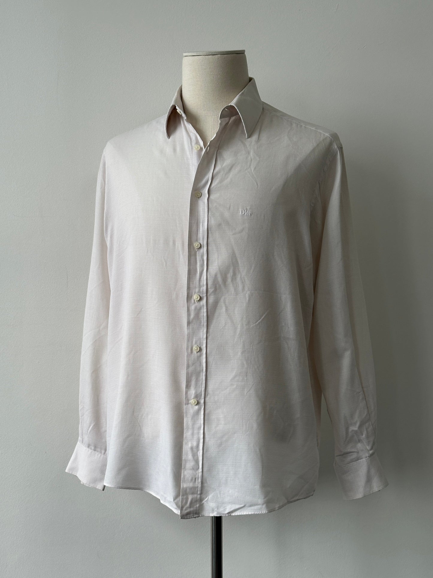 Christian Dior 1990s Cotton Logo Shirt - L