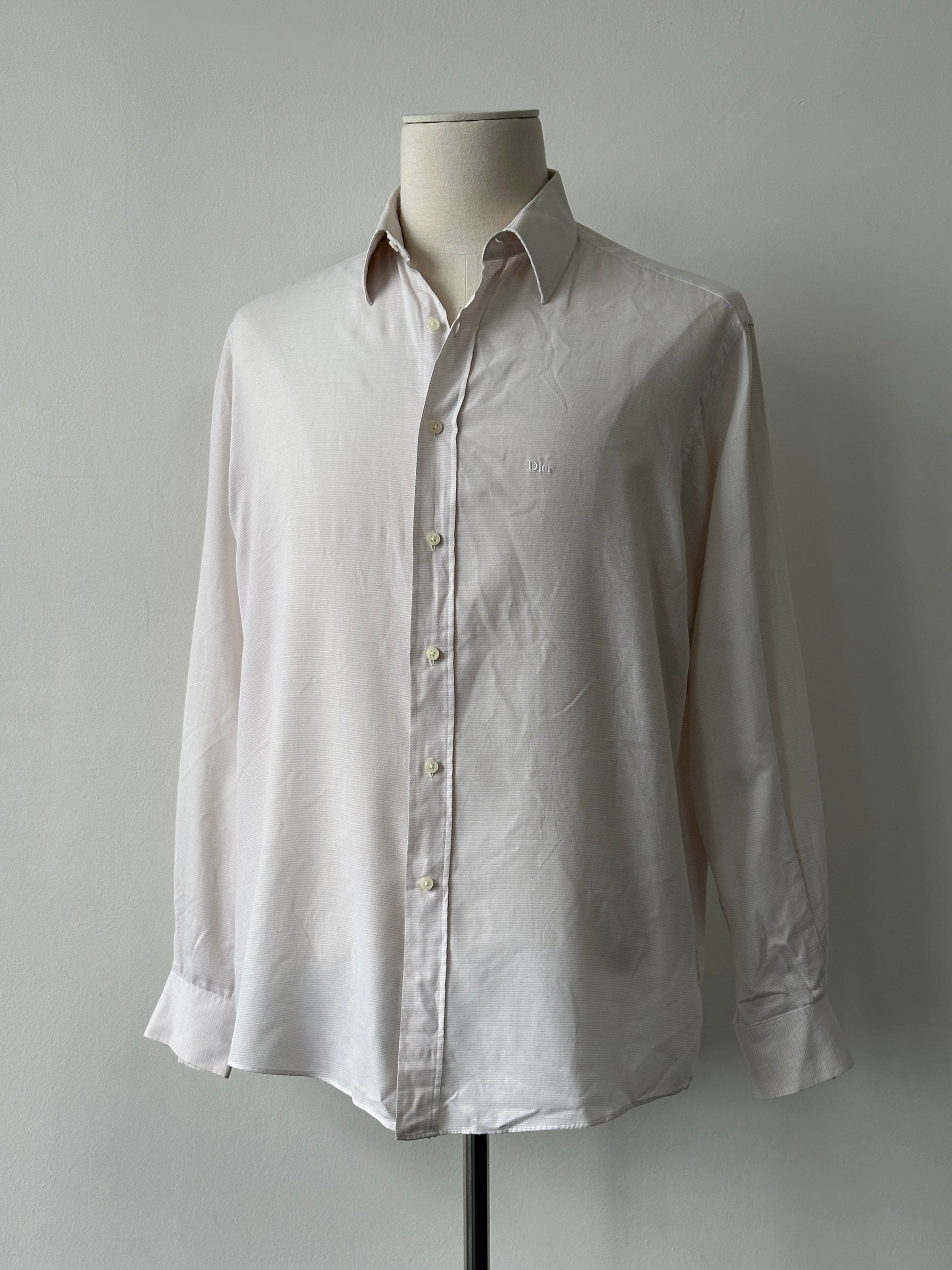 Christian Dior 1990s Cotton Logo Shirt - L
