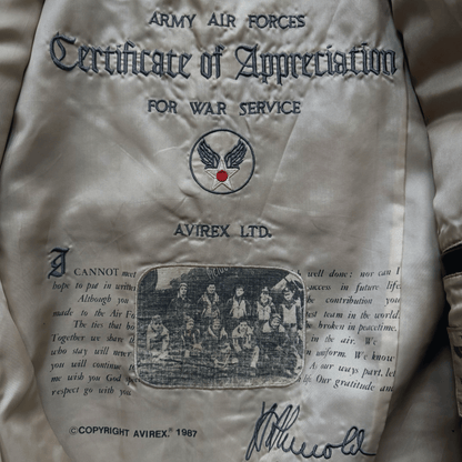 Avirex 'Wild Child' 1987 A2 Leather Flight Jacket - S / M | S / M, Red