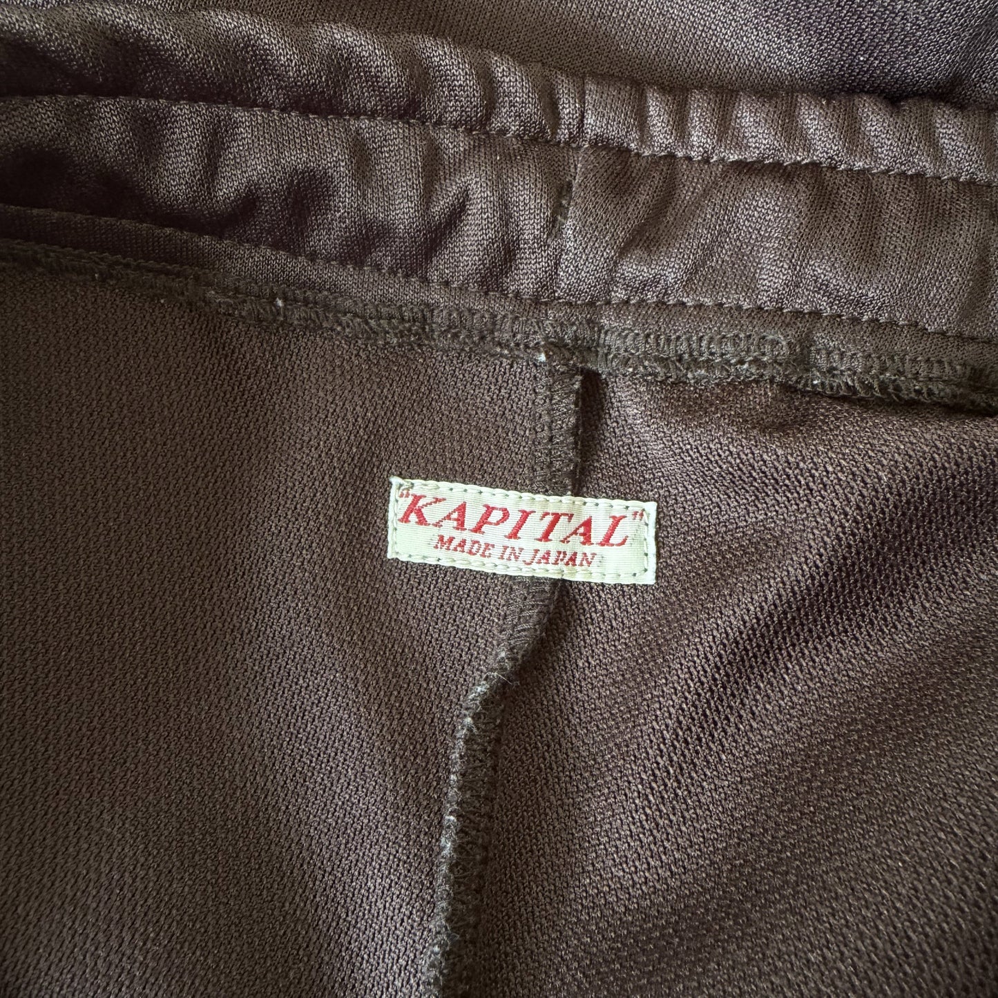 Kapital Ska Tape Jersey Flare Track Pants - M | 2 / M, Red