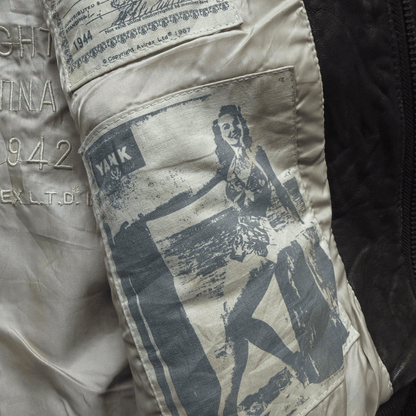 Avirex 'China Doll' 1987 A2 Leather Flight Jacket - XL | XL, Red