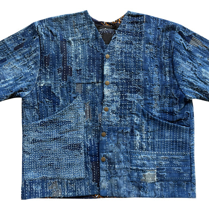 Japanese Boro Denim Work Chore Jacket - M | Medium, TBD