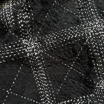 Boro Sashiko Distressed Denim Trucker Jacket - XL