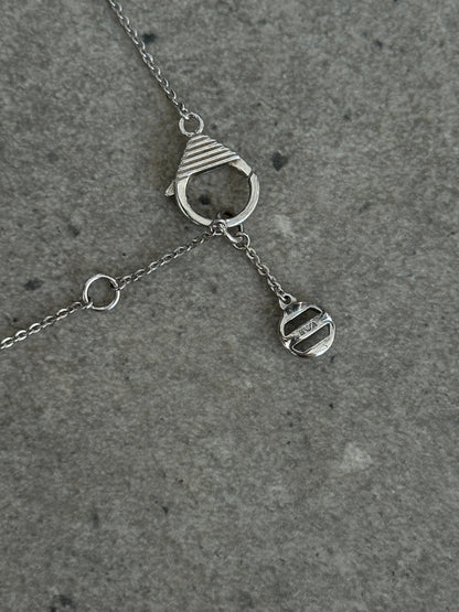 Emporio Armani 2000s Sterling Silver Pendant Necklace Jewellery