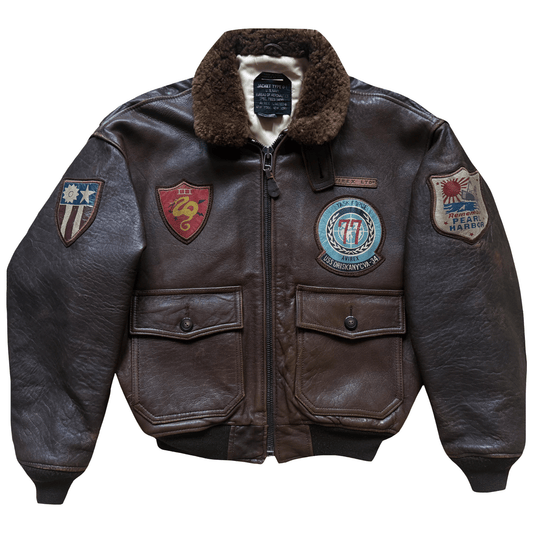 Avirex 1987 Top Gun Russian G-1 Flight Jacket - S / M | S/M, Brown