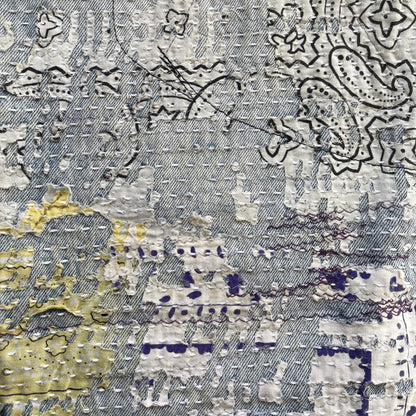 Boro Bandana Sashiko Distressed Jeans - W30"