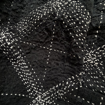 Boro Sashiko Distressed Denim Trucker Jacket - XL