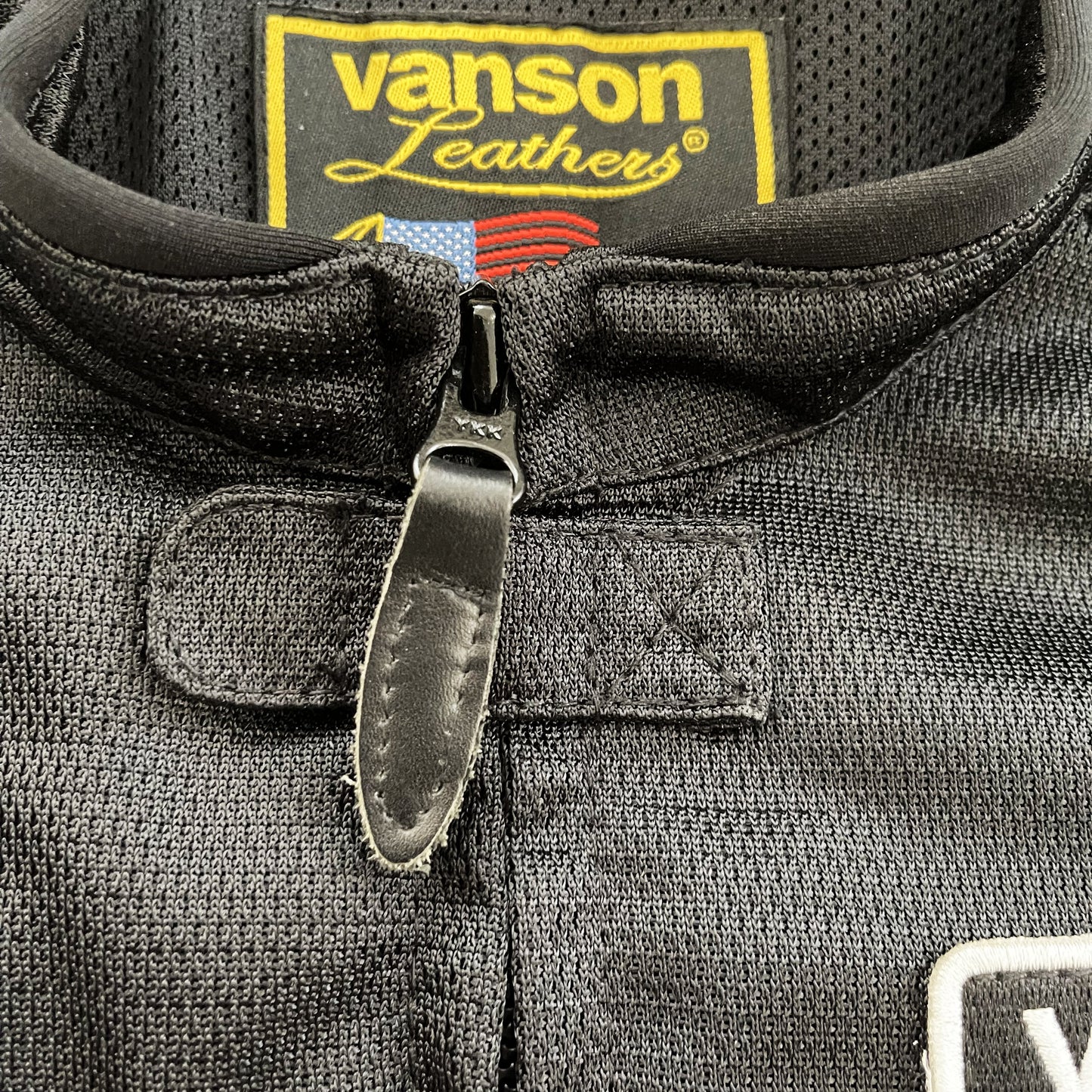 Vanson Leathers Motorcycle Mesh Racer Jacket - XL