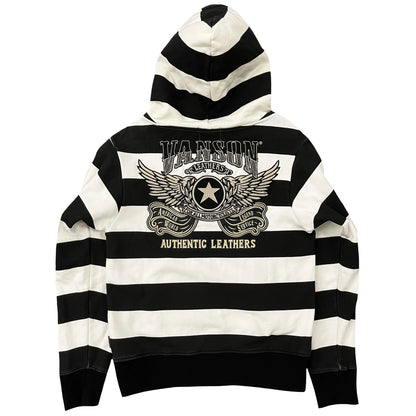 Vanson Leathers American Legend Striped Hoodie - S