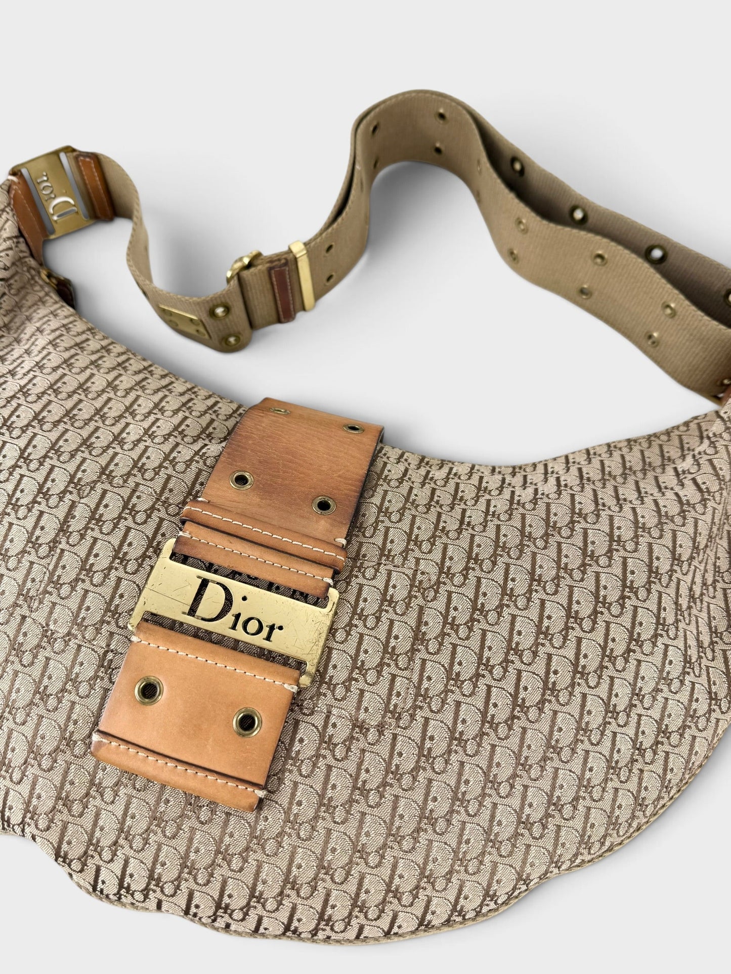2003 Christian Dior Street Chic Large Croissant Hobo Bag | O/S, Brown