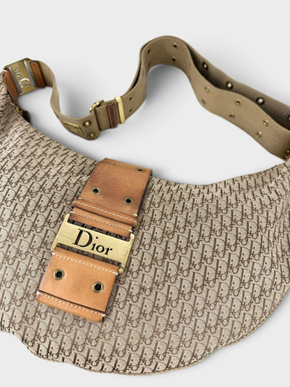 2003 Christian Dior Street Chic Large Croissant Hobo Bag | O/S, Brown