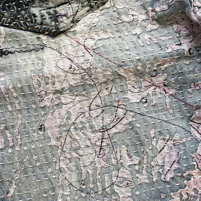 Boro Bandana Sashiko Distressed Jeans - W30"