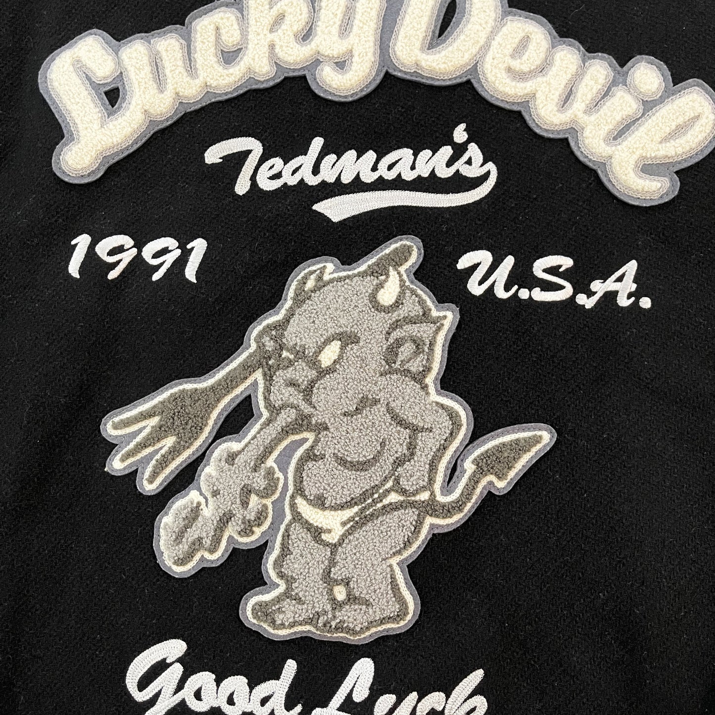 Tedman's 'Lucky Devil' Varsity Jacket - L