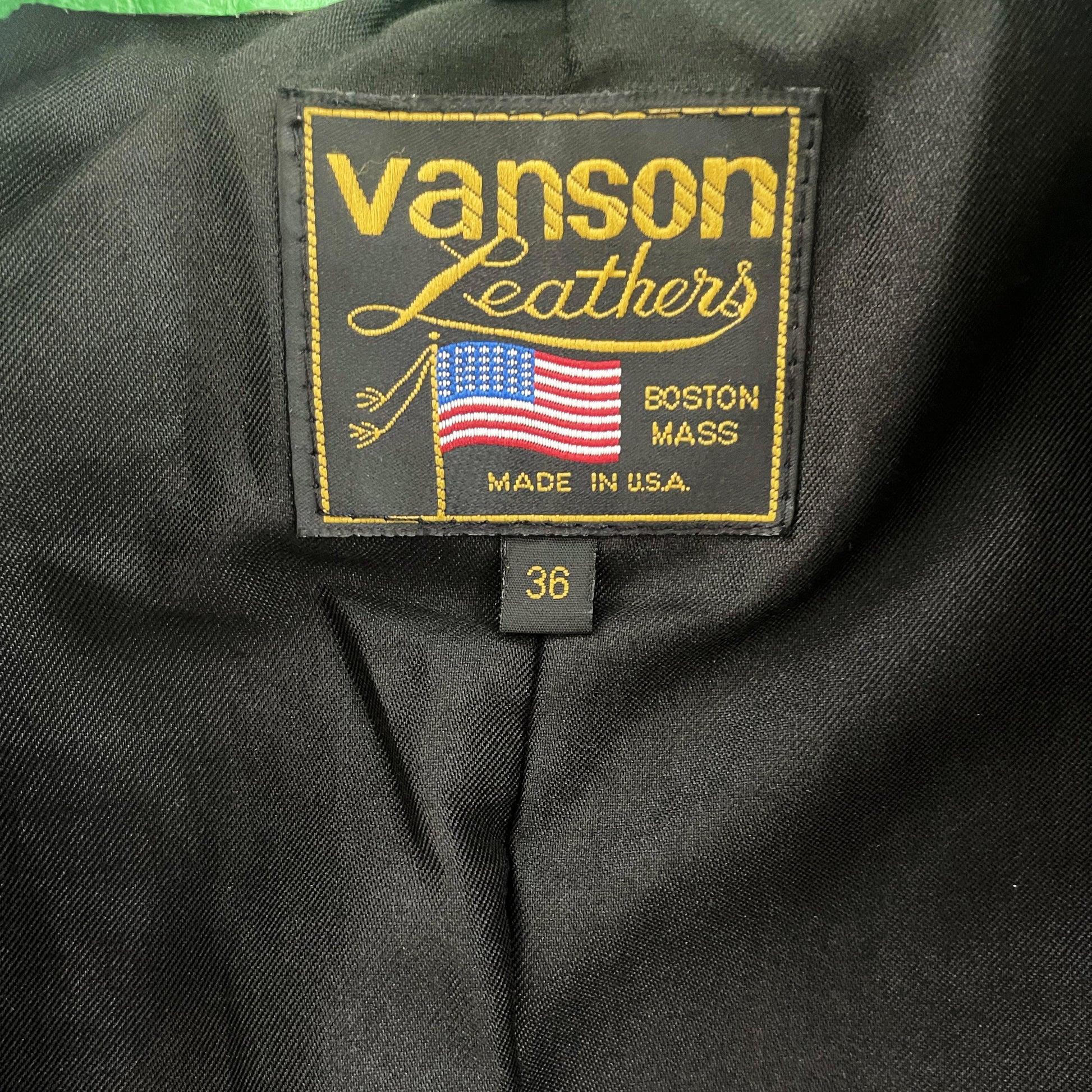 Vanson Leathers Motorcycle Racer Jacket - Known Source