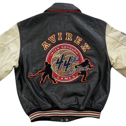 Avirex Interborough Games Leather Varsity Jacket - L